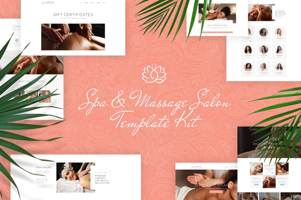 Jacqueline - Spa & Massage Salon Elementor Template Kit best spa Elementor template for massage salon download