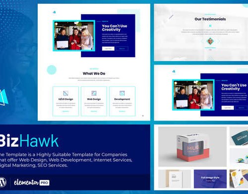 BizHawk - Corporate Agency Elementor Template Kit