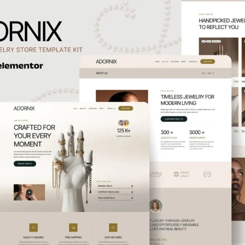 Adornix - Modern Jewelry Store Elementor Template Kit