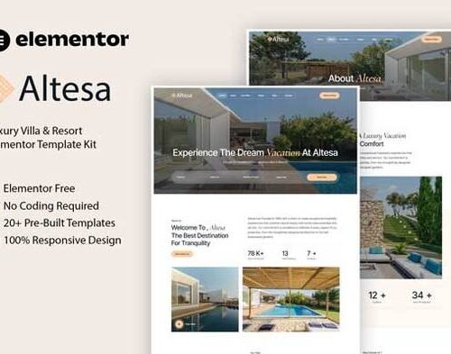 Altesa - Villa & Resort Elementor Template Kit