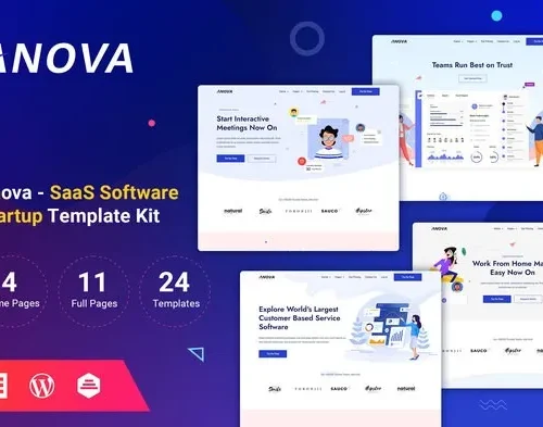 Anova - SaaS & Startup Elementor Template Kit