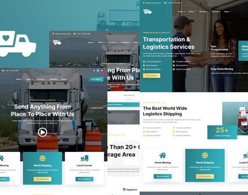 Antar - Transportation & Logistics Elementor Template Kit