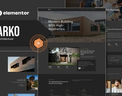Arko - Architecture Elementor Template Kit