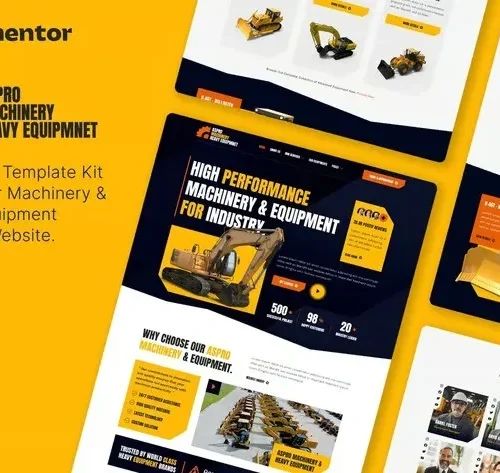 Aspro - Machinery & Heavy Equipment Elementor Template Kit