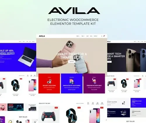 Avila - Electronic WooCommerce Elementor Pro Template Kit