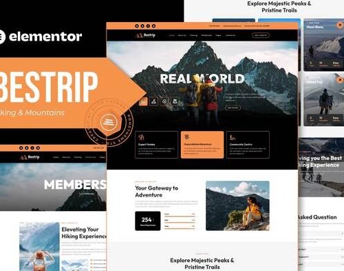 Bestrip - Hiking & Mountain Elementor Template Kit