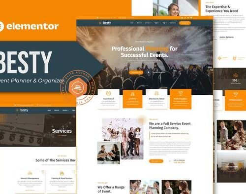 Besty - Event Planner & Organizer Elementor Template Kit