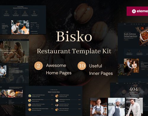 Bisko - Restaurant & Cafe Elementor Template Kit