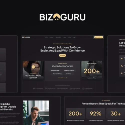 BizGuru - Business Consulting Elementor Template Kit