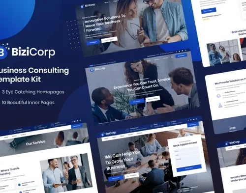 BiziCorp - Business Consulting Elementor Template Kit