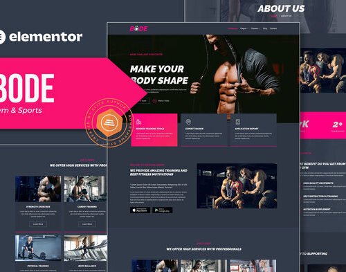 Bode - Gym & Sports Elementor Template Kit