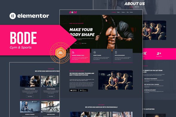 Bode - Gym & Sports Elementor Template Kit Bode - Gym & Sports Elementor Template Kit