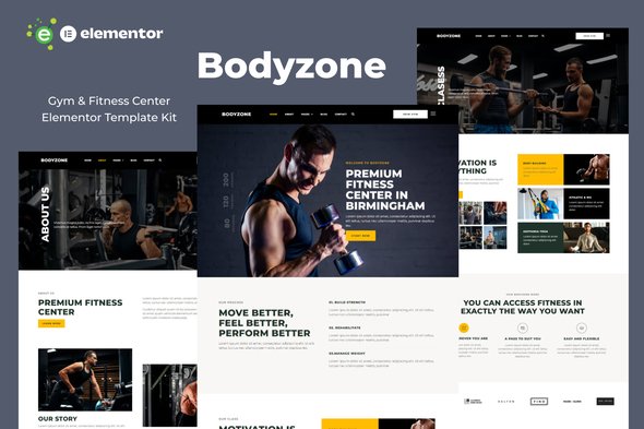 Bodyzone - Gym and Fitness Center Elementor Template Kit Bodyzone - Gym and Fitness Center Elementor Template Kit