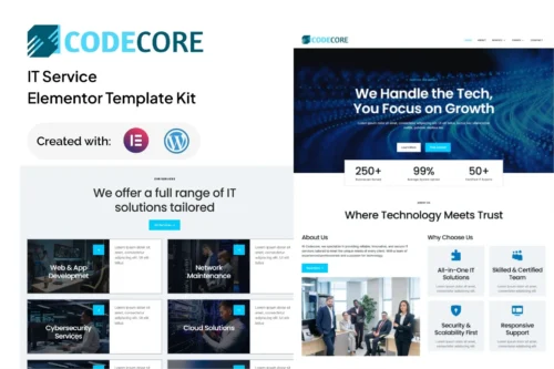 best Codecore IT service template for instant download