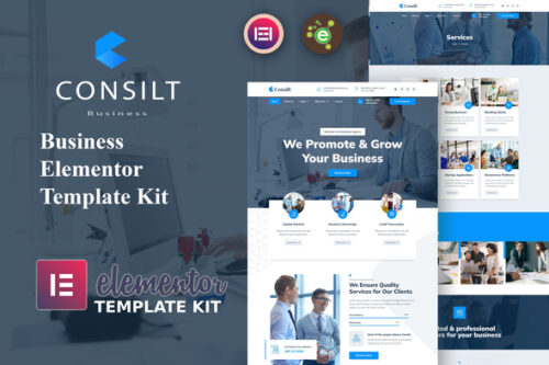best Elementor consulting template kit instant download