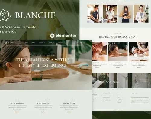 Blanche - Spa & Wellness Elementor Template Kit