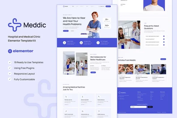 https://previews.customer.envatousercontent.com/files/469566576/Cover.jpg best medical clinic Elementor template for hospital website download