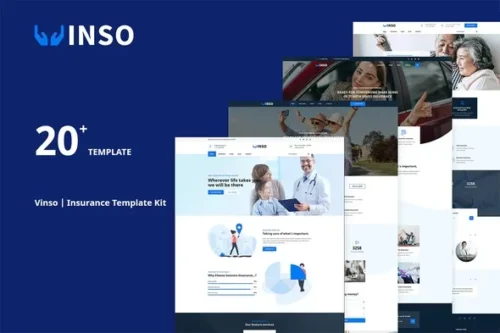 best insurance Elementor template kit for professional insurance websites instant download