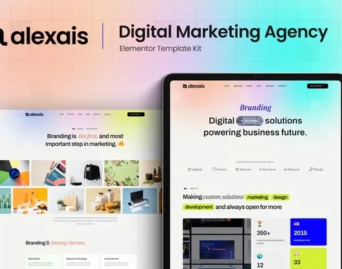 Alexais - Digital Marketing Agency Elementor Template Kit