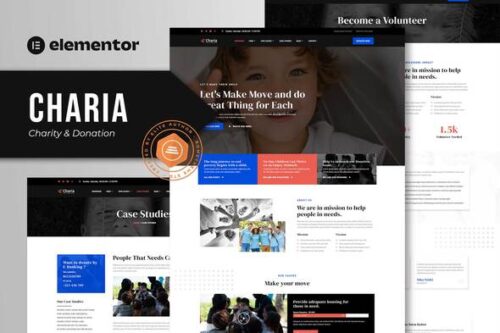 Best charity Elementor template kit for non-profit websites