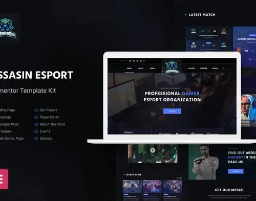 Assasin | eSport & Gaming Elementor Template Kit