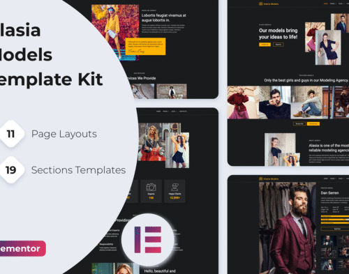 Alasia — Model Agency Elementor Template Kit