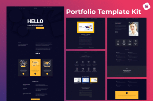 best Propus Elementor template for web designer portfolio