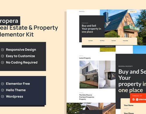 Propera - Real Estate Elementor Template Kit