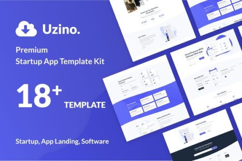 best Uzino Elementor Template Kit startup app download
