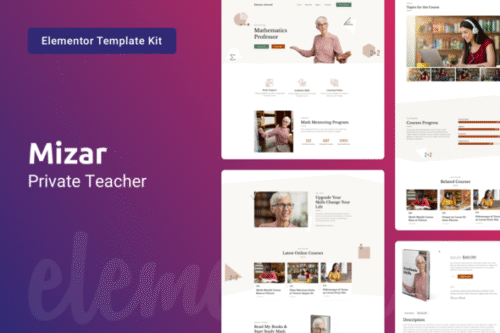best Elementor education template kit instant download