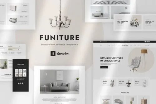 Best Funiture furniture shop Elementor template kit download
