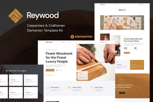 best carpenter website template instant download