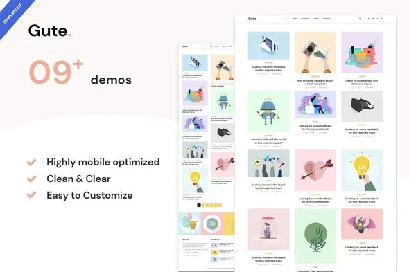 https://previews.customer.envatousercontent.com/files/347529194/Cover.jpg best Gute minimalist blog template kit download