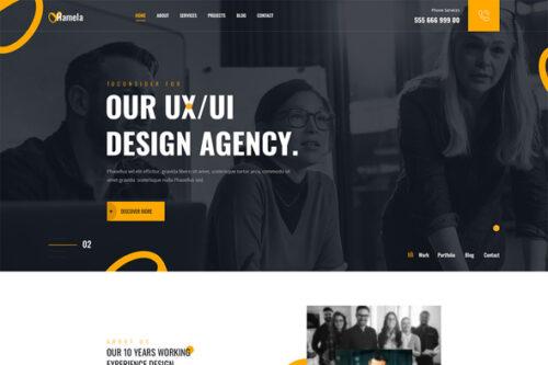 best digital agency elementor template instant download