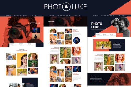 best photography elementor template kit instant download