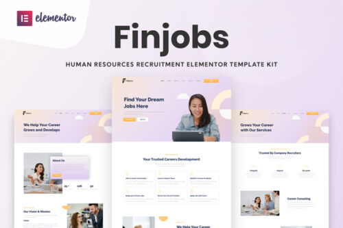 best Human Resource Elementor template kit instant download