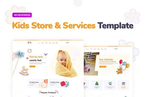 best JoyToy kids store Elementor template instant download