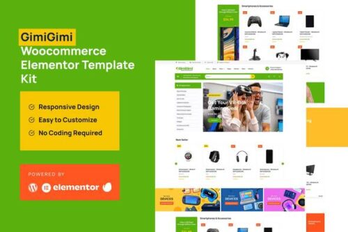 best gaming WooCommerce template kit instant download