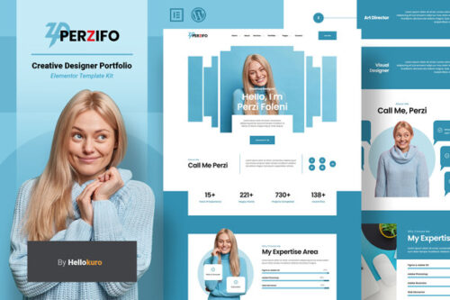 best Perzifo designer portfolio template instant download