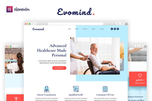best home healthcare template for Elementor download