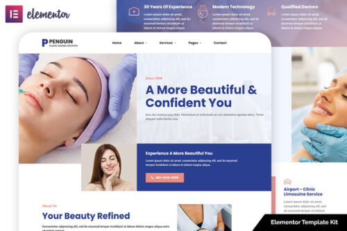 best plastic surgery website template instant download