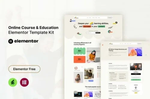 best Elementor education template kit instant download