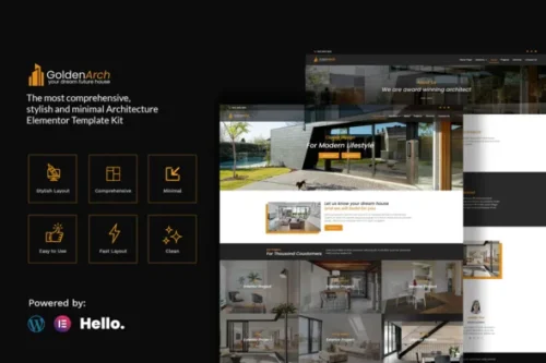 best GoldenArch real estate template download