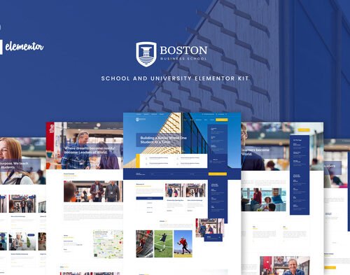 Boston - School & University Elementor Template Kit