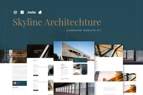 best architecture Elementor template kit download