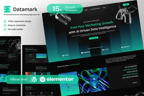best AI marketing template kit Elementor instant download