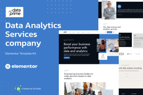 best Dataprime Elementor template for data analytics download