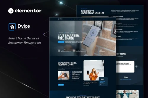 best smart home Elementor template kit download