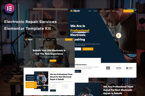 best electronic repair website template instant download