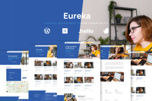 best online learning Elementor template kit instant download